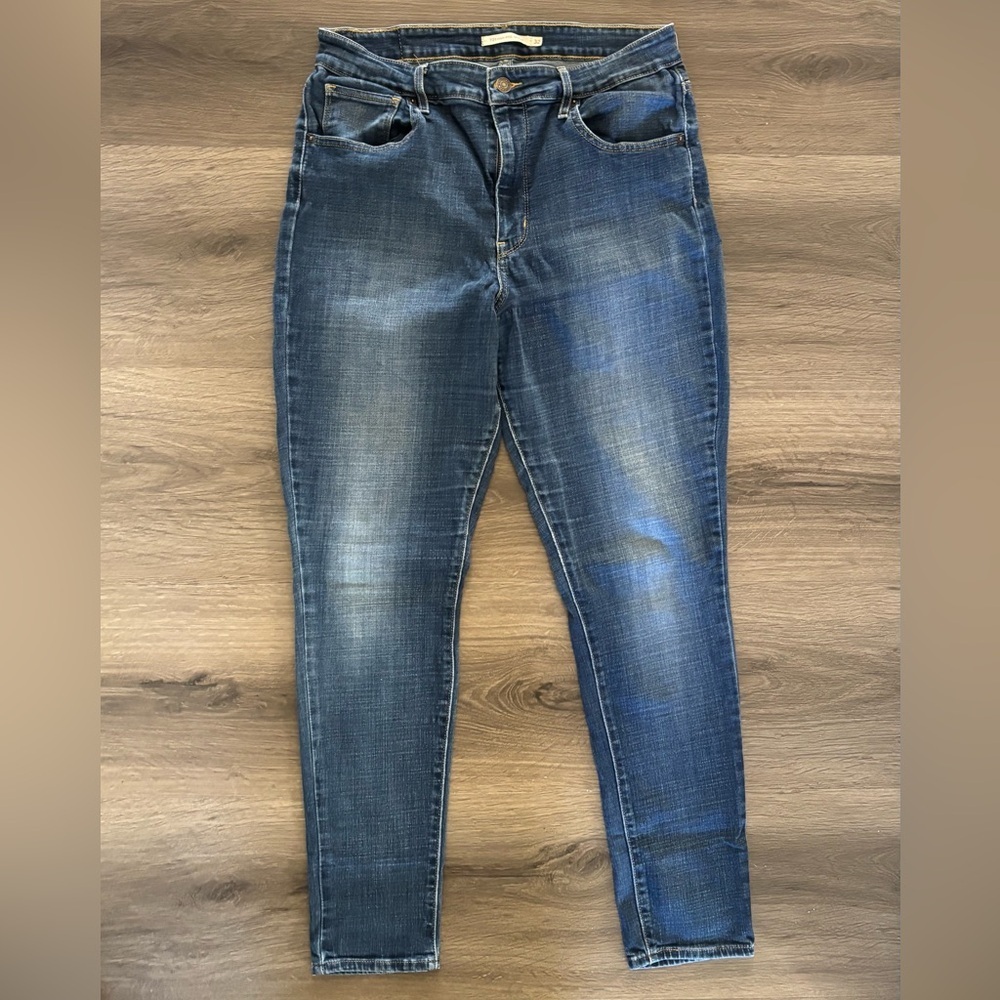 Levi's 721 Women's Skinny Jeans in Deep Blue - Picture 1 of 11